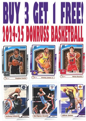 2024-25 Panini Donruss Basketball 1-250 (BUY 3 GET 1) You Pick/Complete Your Set