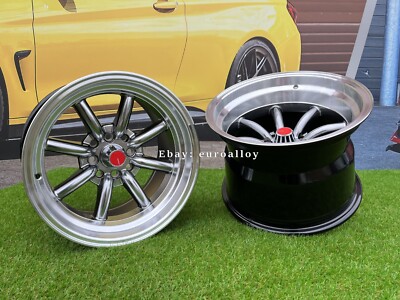 4 x 15 Inch 4x100 Watanabe JR19 Style Grey JDM Wheels: Fits For