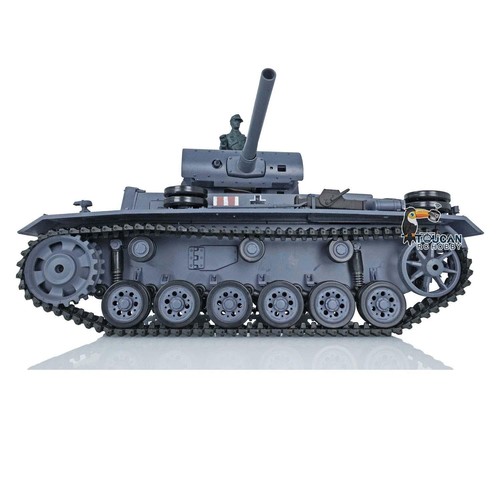 On Sale Henglong RC Tank 2.4G 1/16 Scale 7.0 Plastic Panzer III L RTR 3848 Model - Picture 5 of 11