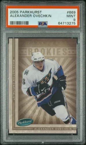 ALEXANDER OVECHKIN ROOKIE 2005-06 Parkhurst - Parkhurst Rookies #669 PSA 9 MINT