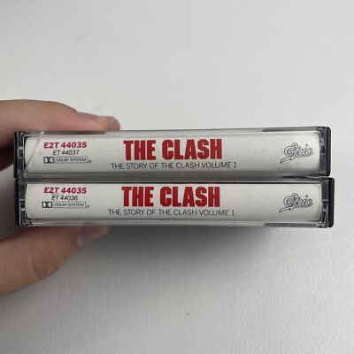 🔥THE CLASH The Story of the Clash Vol. 1 - 2 Cassette Tape Epic
