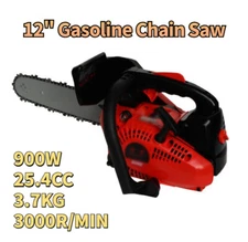 Gasoline Chain Saw Powered Pruning Handheld Chainsaw Cutter Cutting Wood Trees