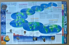 Map National Geographic  Physical earth 1998