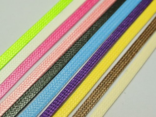 Corda di pizzo artigianale 11 iarde piatta 4 mm coreana cerata testurizzata vari colori - Foto 7 di 23