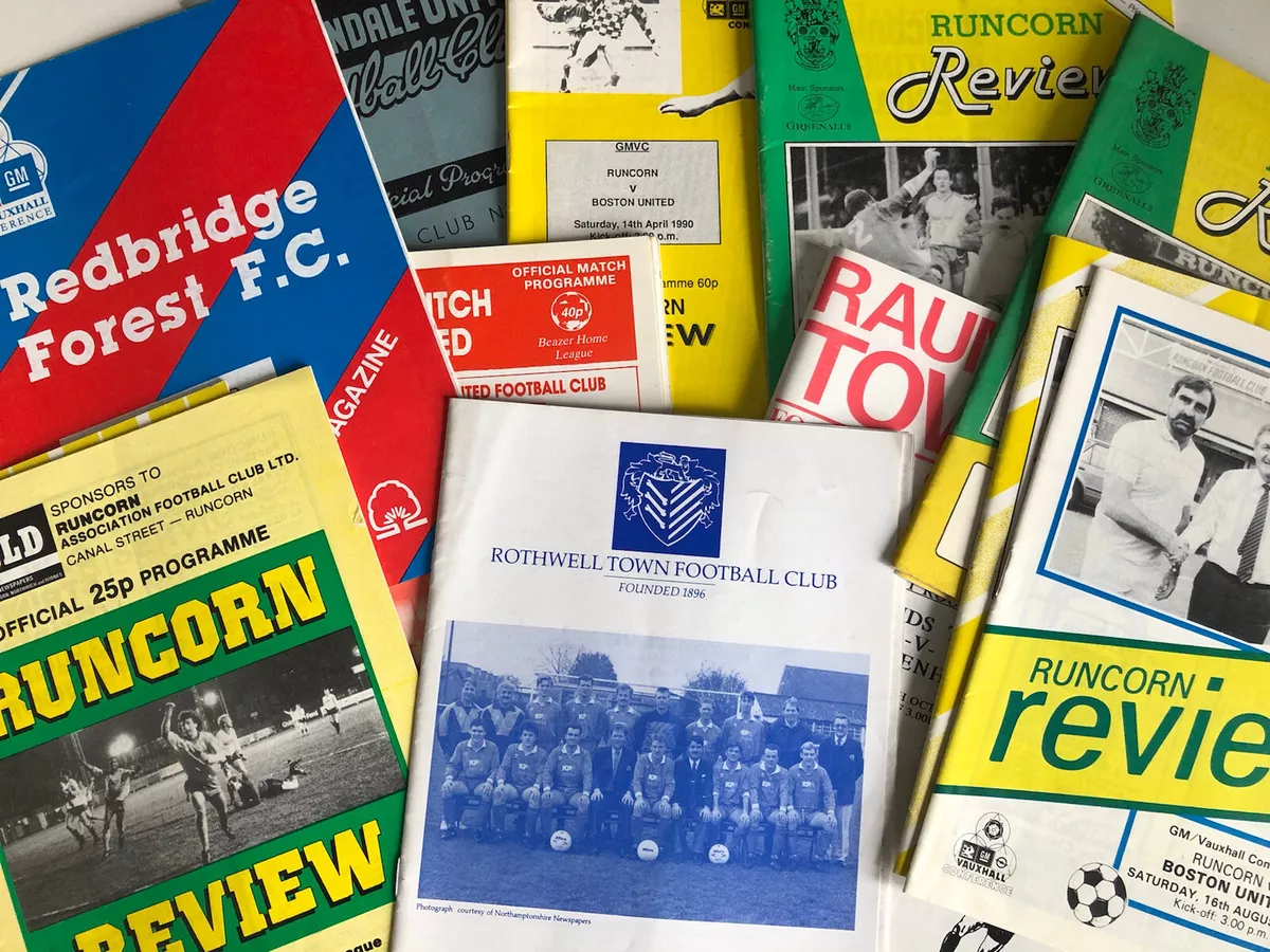 Non League Football Programmes Home Teams R Y Choose