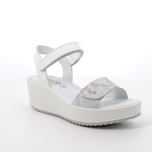 Sandali Con Zeppa Easy Street Talia – Tomaia Tessuto Intrecciato, Argento, 39 - 2