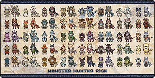 Capcom Monster Hunter Rise Gaming Mouse Pad Palamutes Palicoes 800x400mm mat - Picture 1 of 1