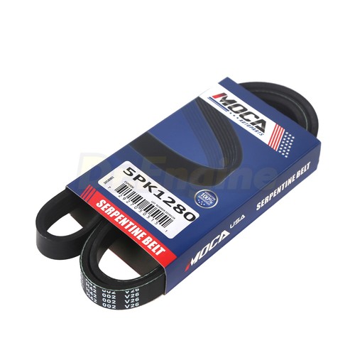 2X Drive Belt Set Fit 97-00 Infiniti Nissan 3.3L ALT-A/C-WP 5PK1280 6PK1065 - 第 6/8 張圖片