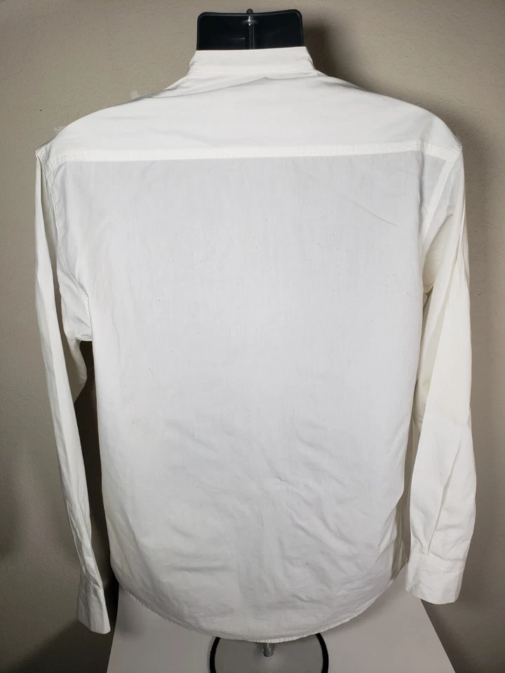 Camisa de vestir blanca Armani Jeans para hombre hecha en EE. UU. talla pequeña Foto 4 de 4