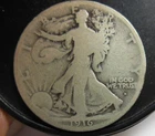 1916-D WALKING LIBERTY HALF DOLLAR, NICE COIN, FILLED MINT MARK