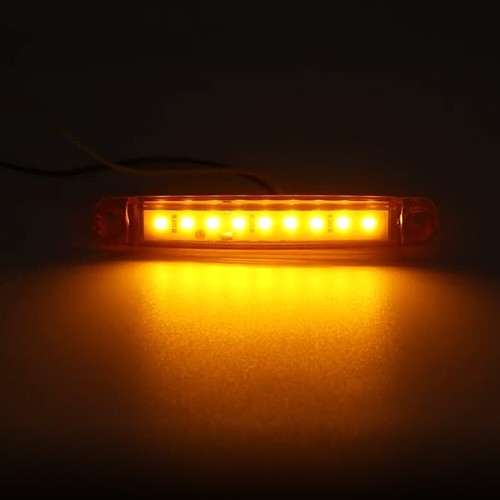 10X Amber 9LED Side Marker Light For RV Truck Trailer Clearance Light Waterproof - Picture 2 of 15