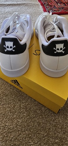 Adidas Grand Court X Los Simpson El Barto Tenis Zapatos Talla 9.5 Para Hombres Nuevo Con Etiquetas - Imagen 2 de 14