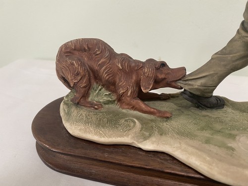 Vintage Giuseppe Armani Boy with Dog porcelain figurine Capodimonte - Picture 4 of 16