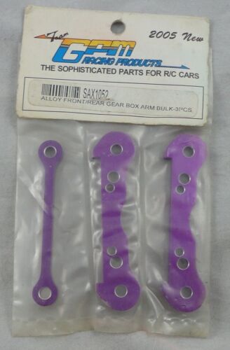 GPM Purple Anodized Aluminum Front/Rear Bulkhead Arm Brace fits HPI Savage