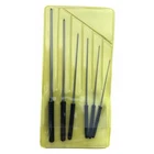 Boley smoothing broaches round set of 6pcs in pack for watchmaker, jewelry tool