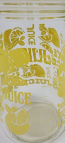 Anchor Hocking Saftglas Kanne Flip Top Krug Zitronen Design 24oz MCM Vintage - Bild 6 von 10
