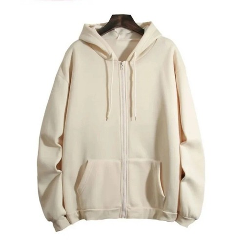 Felpa con cappuccio e zip da uomo - FULL ZIP TINTA UNITA ALTA QUALITÀ HOOD JACKET - Foto 23 di 23