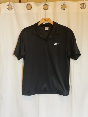 nike black collar t shirt