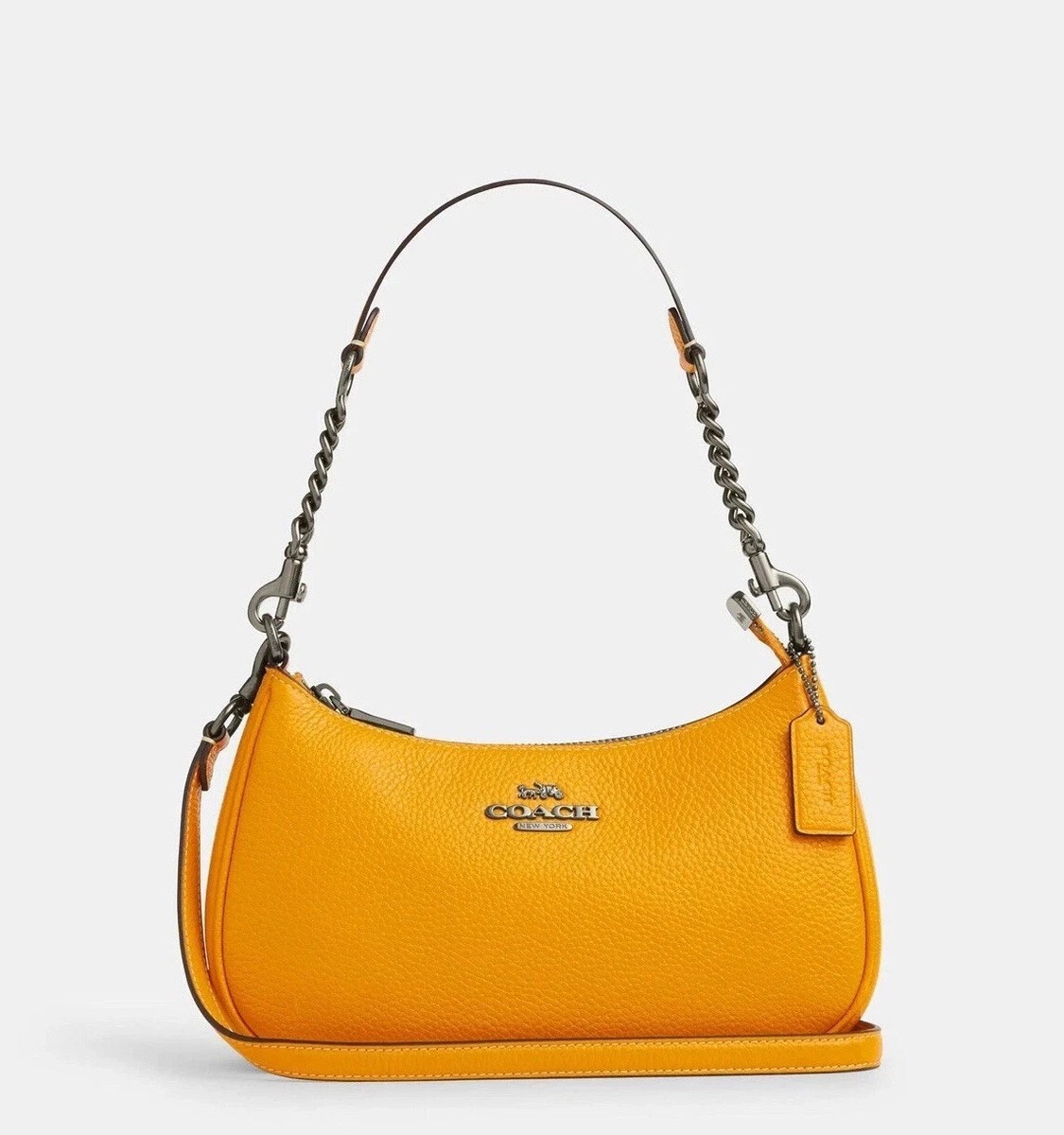 Coach CV934 Teri Shoulder Bag Pebble Leather Crossbody