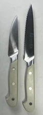 Cangshan Adams White Forged High-Alloy 5” Serrated Utility & 3.5” Paring Knives