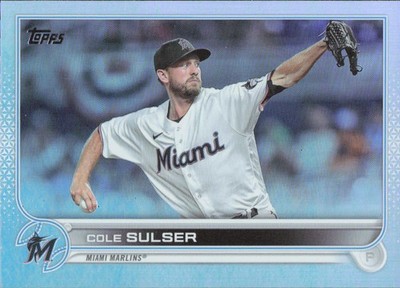 2022 Topps Update - Rainbow Foil Cole Sulser #US103 - NM Card Miami Marlins