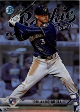 2017 Bowman Chrome Rookie of the Year Favorites Refractors #ROYF10 Orlando Arcia