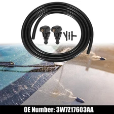 Front Windshield Washer Nozzle Sprayer Kit for Ford F-150 Taurus x with 2M Hose