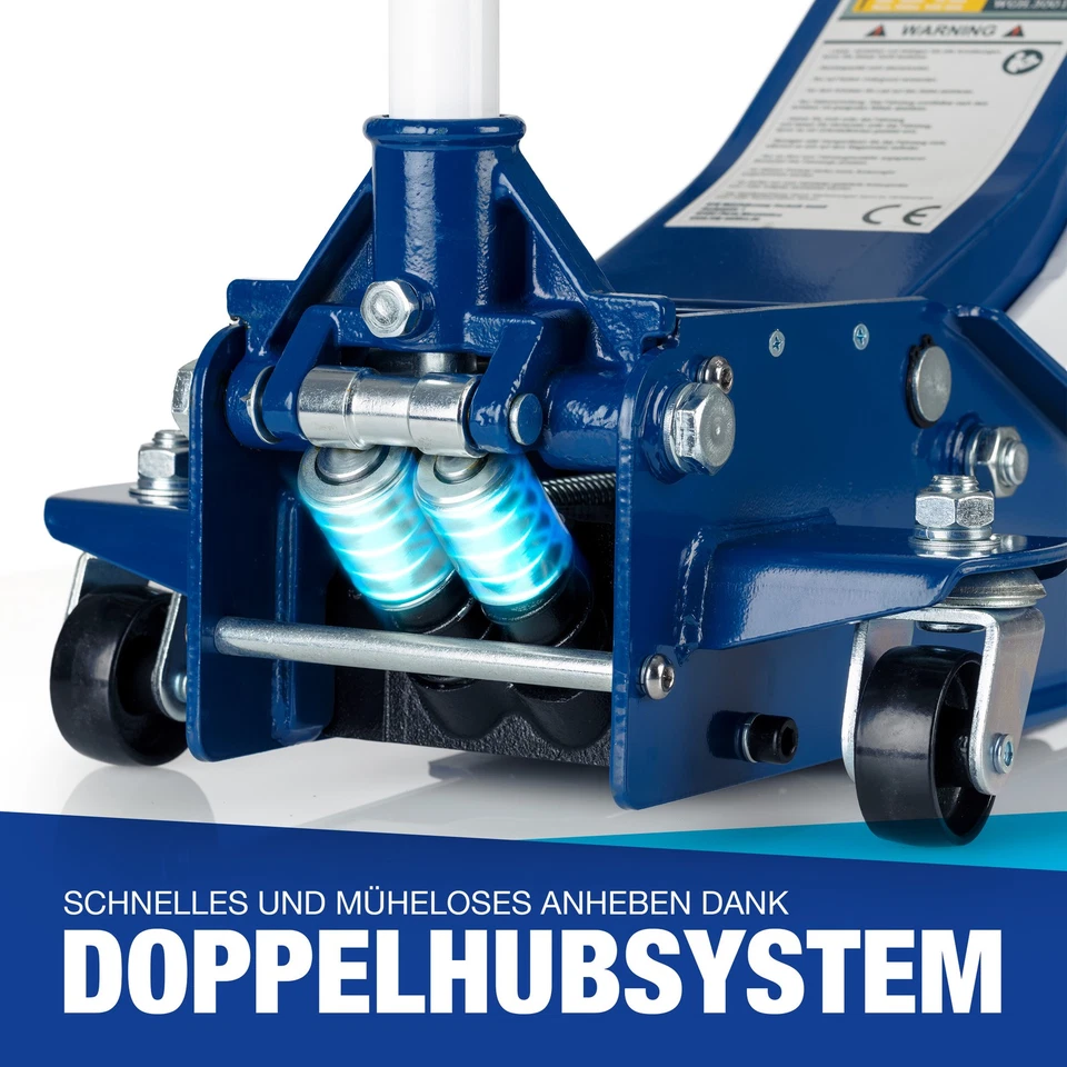 Hydraulischer Wagenheber Rangierwagenheber 3to 3000kg 75-505mm KFZ PKW Werkstatt - Bild 3 von 4