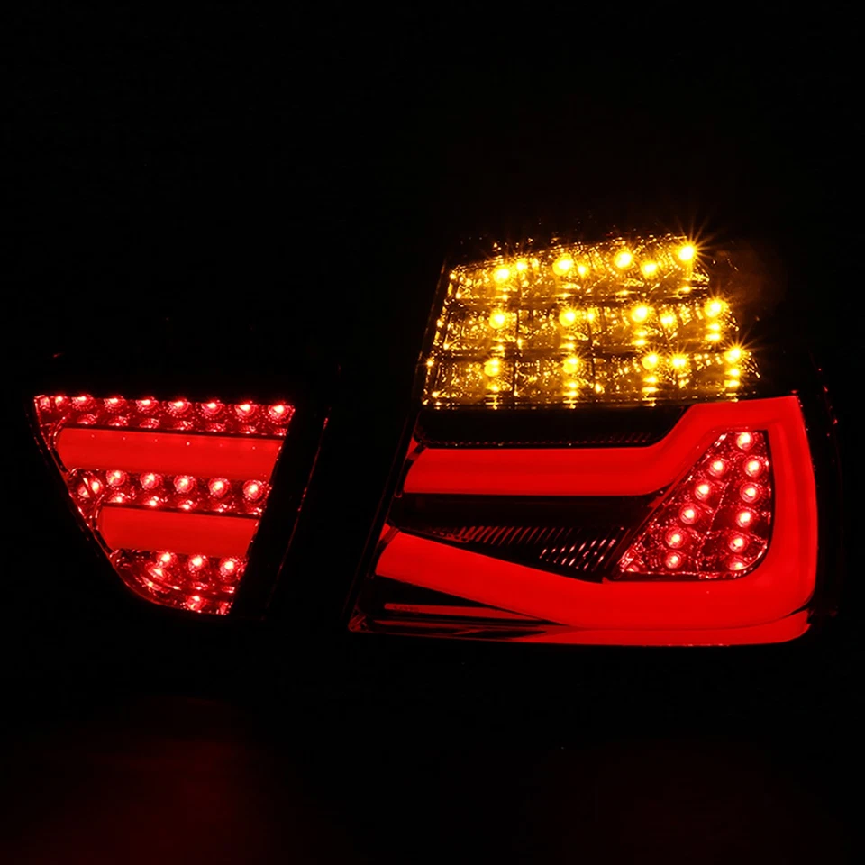 Smoke Tail Lights Fits 2005-2008 BMW E90 325i 328i 3-Series 4Dr Sedan LED Lamps Foto 3 de 4