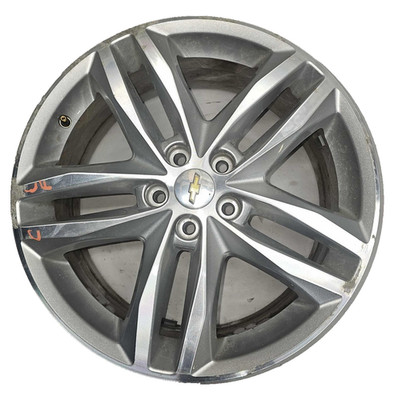 20 21 CHEVY EQUINOX Wheel 19X7-1/2 10 SPOKE MACHINED FACE SILVER POCKETS OPT PJT