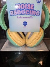 Vivitar Green and Yellow Noise Reducing Kids Earmuffs Age 5 New