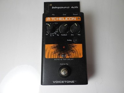 TC Helicon Voicetone E1 Echo & Tap Delay Vocal Effects Pedal Free USA Shipping