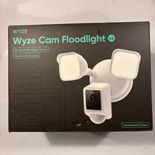Wyze Cam Floodlight V2 2K HD Color Night Vision, Hardwired, Security Camera