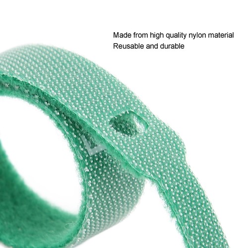 15pcs Fastening Straps Nylon Reusable Adjustable Cord Fastener Tie AM9 - Afbeelding 16 van 24