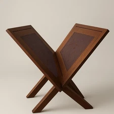 Wooden book display holder Magazine Rack 