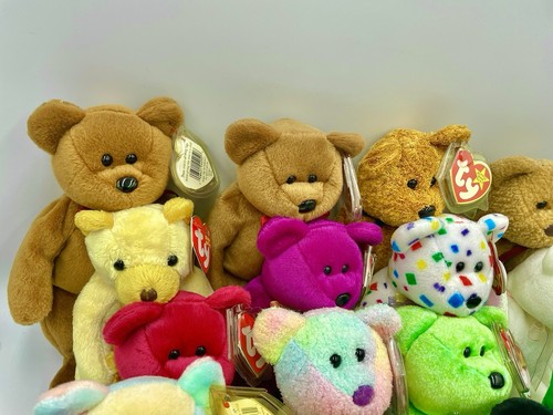 Vintage TY Beanie Babies MWMT in Cases 17 Bears 1993-2003 Tag Errors KR 1965 - Picture 5 of 24