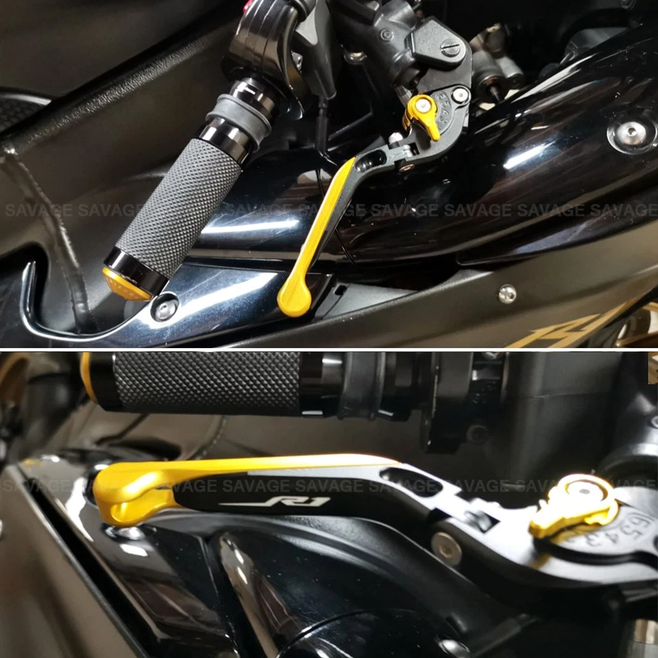 Kits de palancas de freno de embrague extensibles plegables ajustables para Yamaha YZF-R1S 2016-2018 Foto 4 de 4