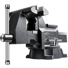 CR40A 4.5 Inch Bench Vise Heavy Duty Vice with Anvil and 210 Degrees Swivel B...