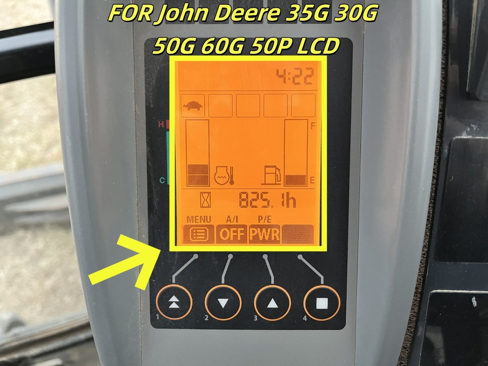 LCD For JOHN DEERE 35G 30G 50G 60G 50P Display Replacement