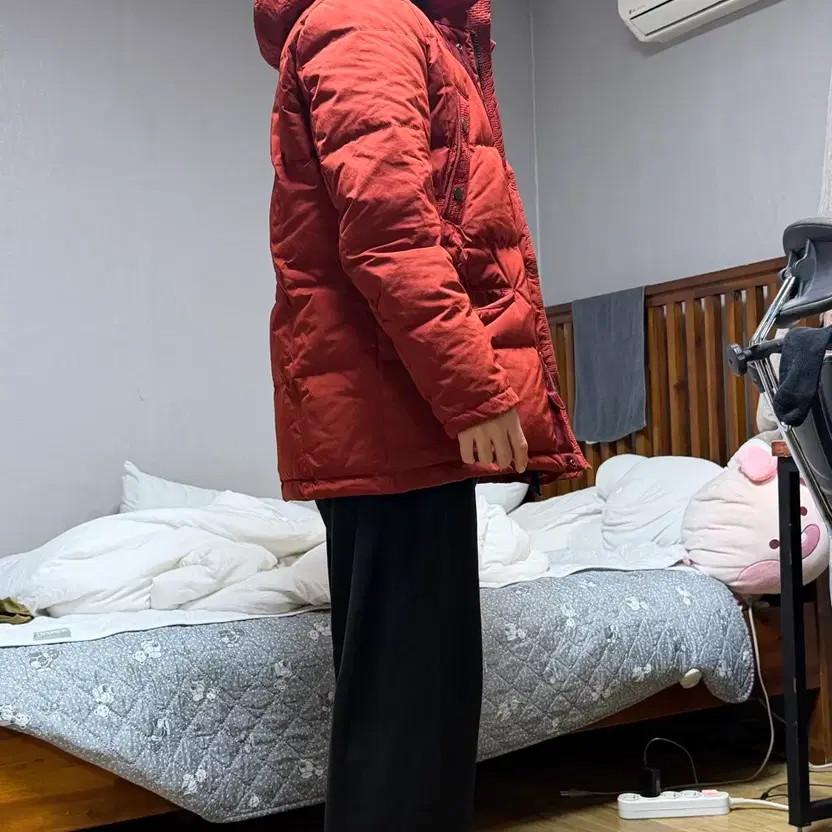 CP Company Goggle Puffer Jacket, Orange, Lightly Used thumbnail 3