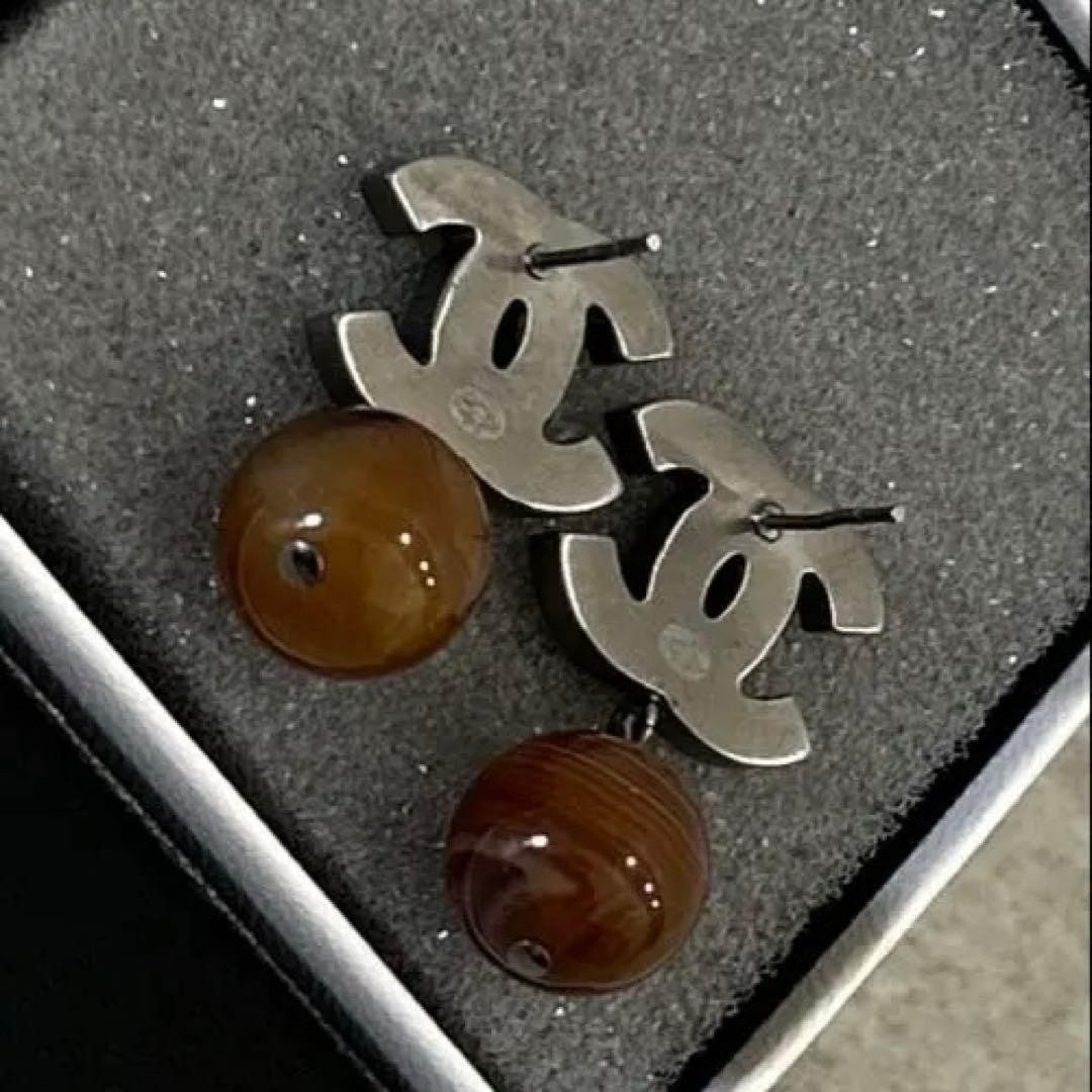 CHANEL Earrings Here Mark - image 8