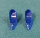 Vintage Barbie Clothes - Vintage Barbie 1692 Patio Party Blue  Closed Toe Pumps