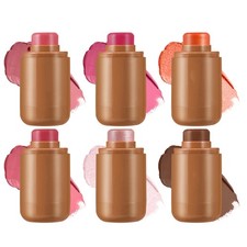 1Pcs Women 3-in-1 Blush Stick Multi-purpose Blush Highlight Bronzer Makeup Stick