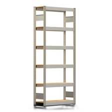Archivregal, Aktenregal, Steckregal / 2.057 x 875 x 300 mm, 6 Holzböden a 250 kg