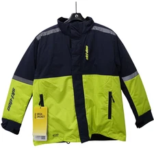 Ski-Doo Mens Vasa Snowmobile Jacket Green - Medium