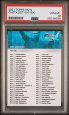 NELSON CRUZ & WANDER FRANCO * PSA 10 * POP 1 * 2021 TOPPS NOW MLB CHECKLIST #5