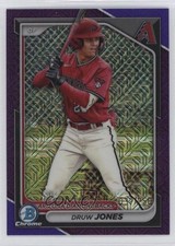 2024 Bowman Chrome Prospects Mega Box Purple Mojo Refractor /250 Druw Jones x2o