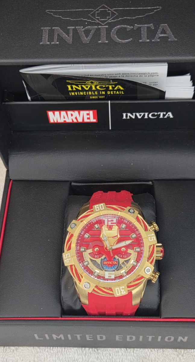 Invicta Marvels Iron Man Men's Watch Limited Edition - 52mm, Gold