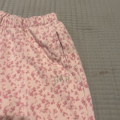 Gap x LoveShackfancy Pink Floral Sweatpants Size LARGE Jogginghose Cottage Core - Bild 3 von 6