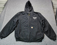 Carhartt black long sleeve canvas work jacket Spray Tekk Collison men size XL